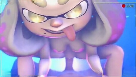 Petite And Horny 3d Furry Splatoon Riding Massive Cock