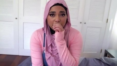 Shy Curvy Busty Muslim Teen In Hijab Asked Her Step-cousin To Take Her Virginity