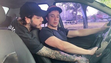 Hot Driver Jonas Matt Agrees To Give Chiwi Black A Ride If He Gives Him His Asshole
